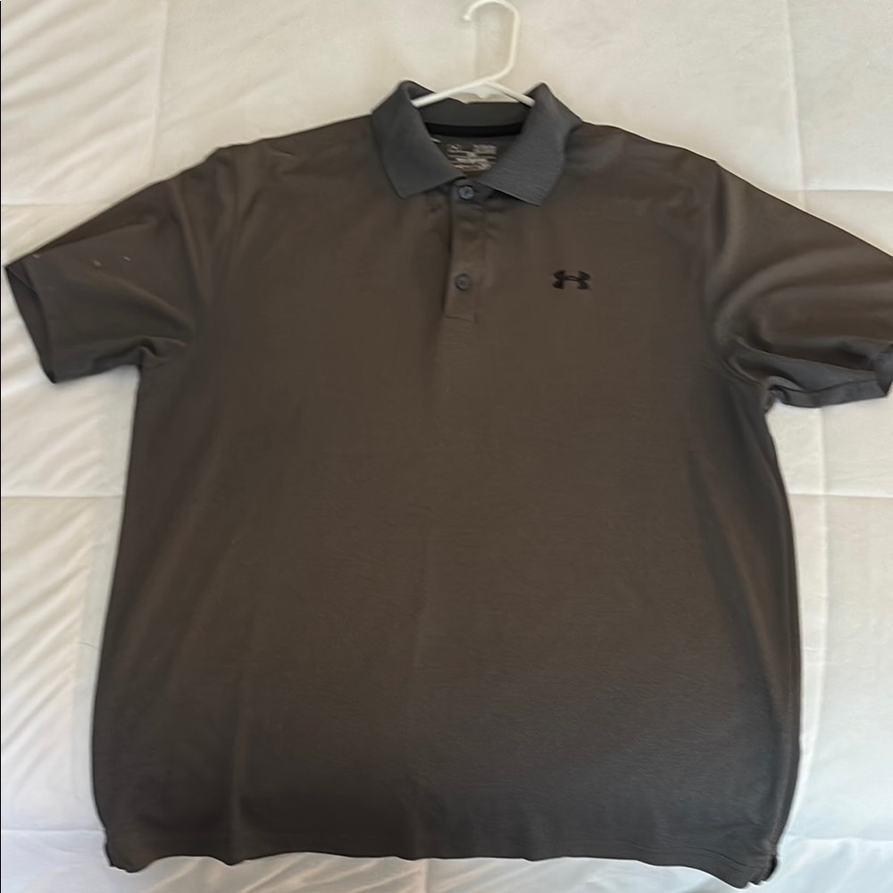 Under Armour Men's Gray Polo Shirt